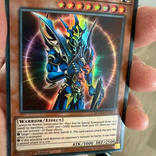 Yu-Gi-Oh Black Luster Soldier Envoy of the Beginning MAMA-EN047 Ultra Rare like new