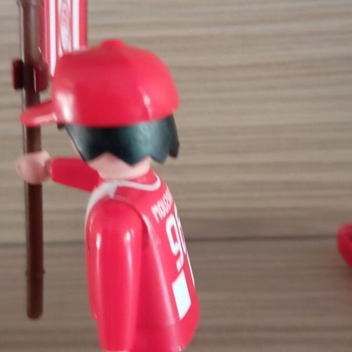 Playmobil Olympiacos Fan Figure with Team Flag, Like New