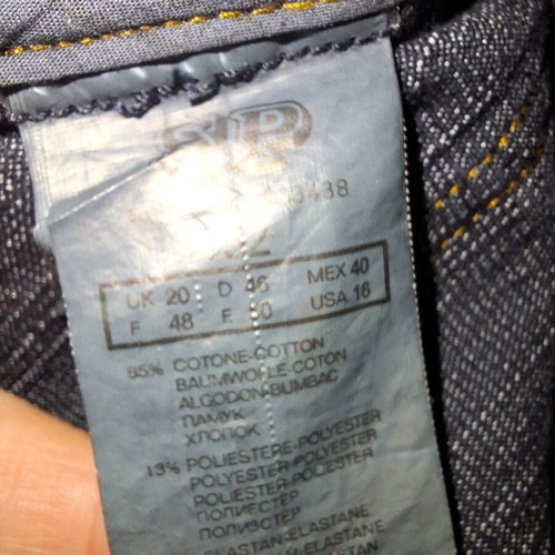 Oltre mid-length denim blazer like new, blue, size XXXL