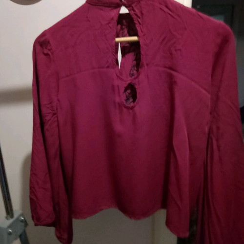 Minkpink boho blouse red new, size S/M