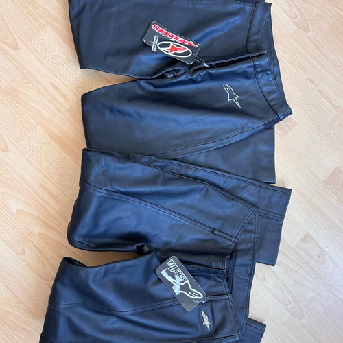 Alpine Star leather motorcycle pants new, size 42, women's