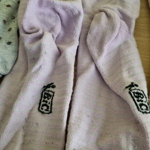 Bic colorful socks used, pack of 3 pairs