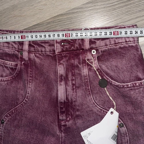 Isabel Marant Etoile straight pink jeans new with tags size FR 34
