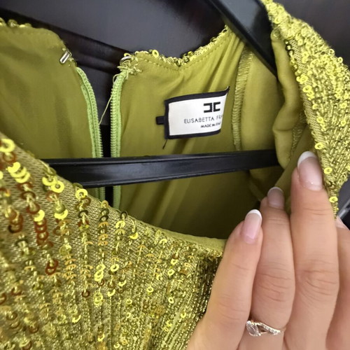 Elisabetta Franchi long dress like new, size S, green