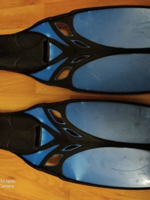Migra professional diving fins used, size EU 45-46