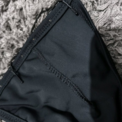Women's bikini top with black fringes like new