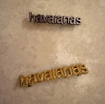 Havaianas logo μεταλλικά μεταχειρισμένα, σετ 2 τεμαχίων