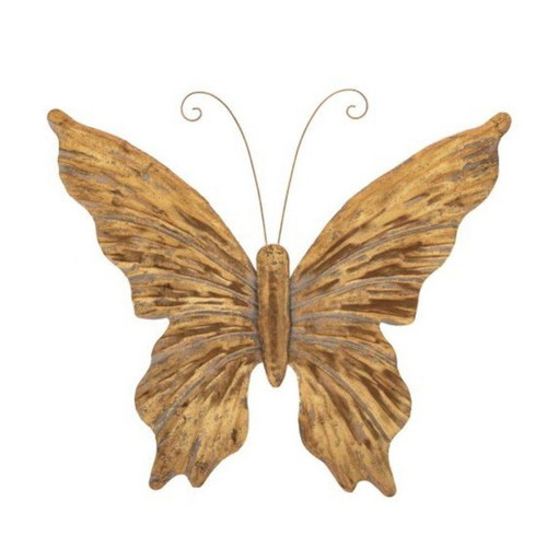 Metallic butterfly gold 61.5×5.5×52 cm new