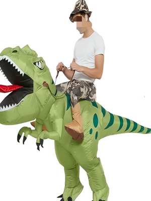 Inflatable Dinosaur Costume like new with blower pump
