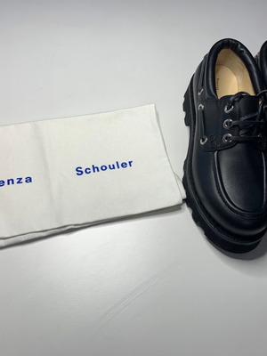 Proenza Schouler Moc lace-up παπούτσια καινούργια, μαύρα