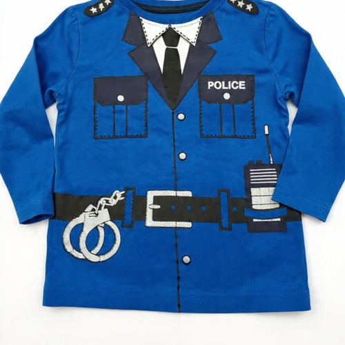 Police Uniform Long-Sleeve Shirt like new, blue, size 98-104