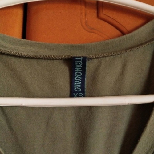 Dress knee-length like new, blue and green