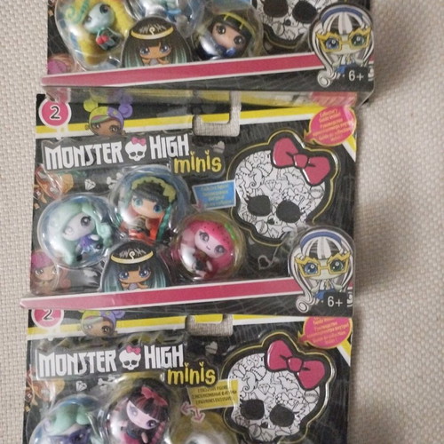 Monster High Minis figures package of three new sets 2016