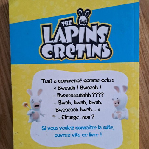 The Lapin Crétins 4 books like new, French