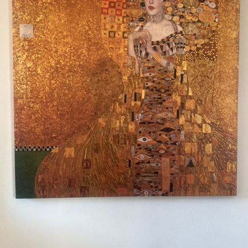 Πίνακας σε καμβά Klimt Portrait of Adele σαν καινούργιο, βαμβακερός ματ