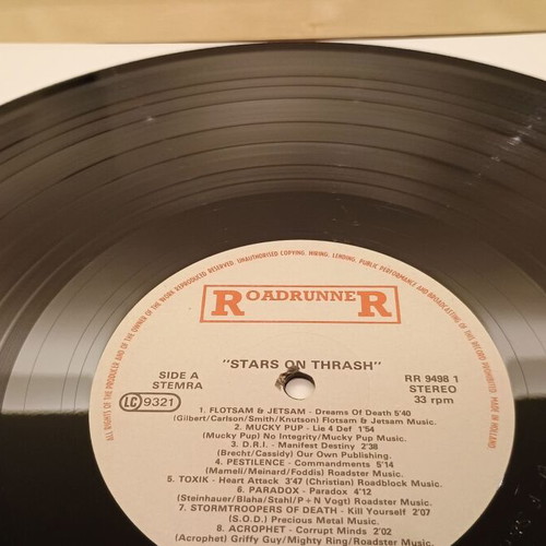 Stars On Thrash vinyl near mint, metal