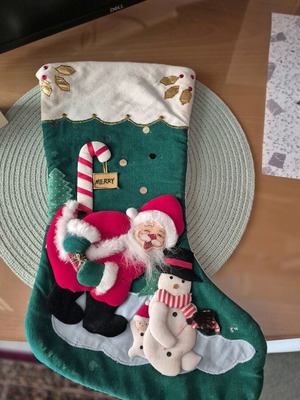 Christmas stockings used, set of 3 pieces