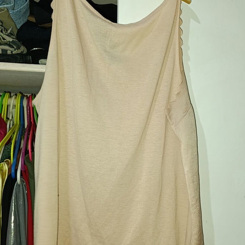 H&M blouse used, size large, pale pink