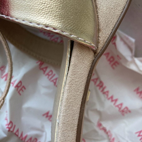 Mariamare sandals 12cm heel size 40 pink gold like new
