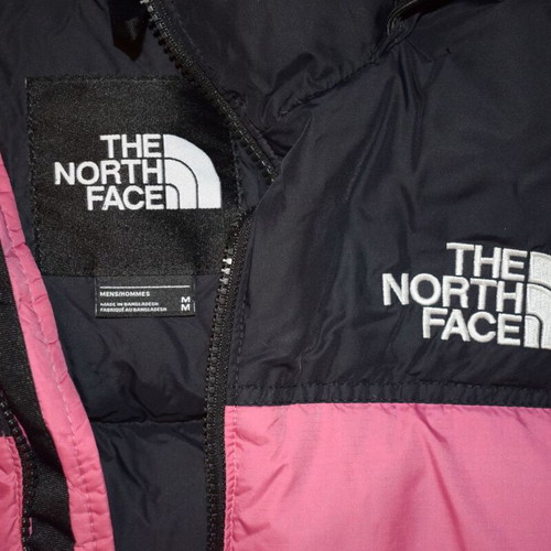 The North Face 96 Retro Nuptse men's jacket used, size M, black and pink