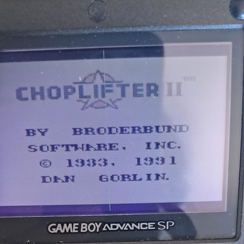 Choplifter II: Rescue & Survive Game Boy cartridge like new