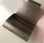 Metal cigarette case used