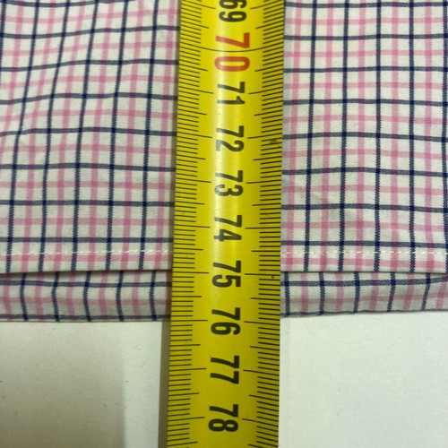 Ralph Lauren Oxford long sleeve shirt, pink white blue checked, size L