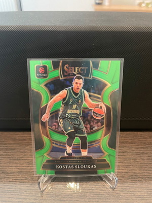 Κάρτα Kostas Sloukas 2025-26 Panini Select EuroLeague Neon Green σαν καινούργιο