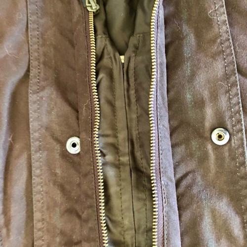 Barbour Original Waxed Storm winter jacket like new, brown, size 3XL