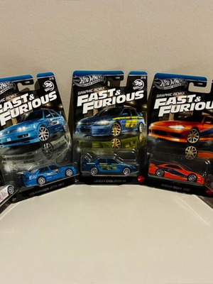 Hot Wheels Silver Series Fast and Furious 25 Graphic Remix πλήρες σετ καινούργιο
