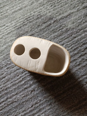 Πήλινη θήκη για οδοντόβουρτσες και οδοντόκρεμα σαν καινούργια