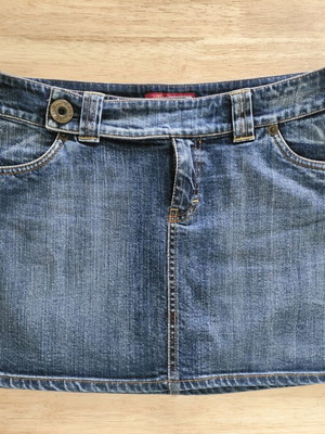 Toi&Moi mini denim skirt used, blue, size L
