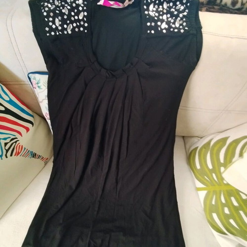 Swarovski party dress like new, black, Posare, size M