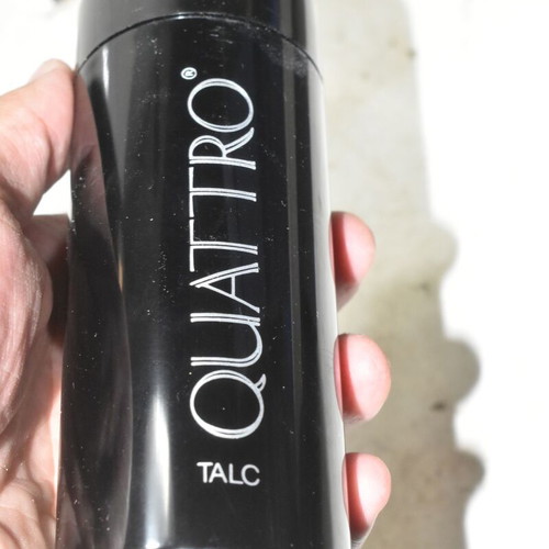 Mary Kay Quattro Talc 75g shaker used with box vintage collectible