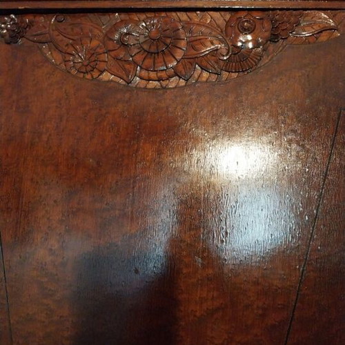 Wardrobe solid walnut used, dimensions 180x214x54 cm