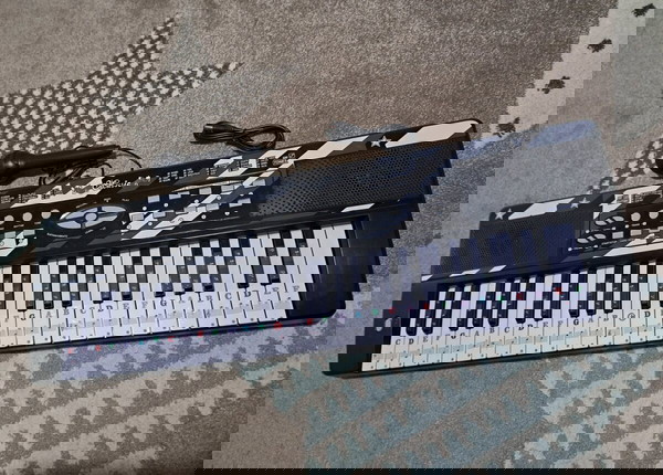 Με Μικρόφωνο και 54 Πλήκτρα HS5490 Αρμόνιο  Με αυτοκόλλητα πολυχρωμα με τις νότες