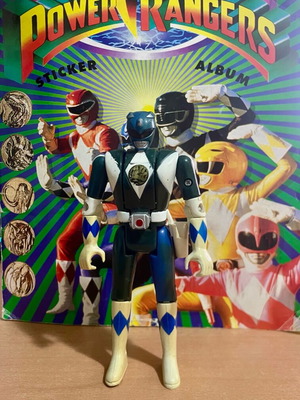 Power Ranger Blue Bandai figure used 1993