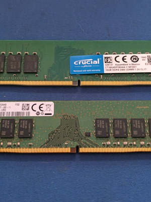 Μνήμες RAM DDR4 32GB 2400MHz Crucial και Samsung σαν καινούργιες