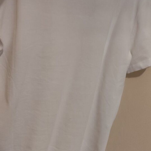 Zara T-shirt with sewn beige integrated vest medium new
