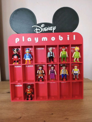 Playmobil Disney поставка за фигурки в червено, 3D принтирана