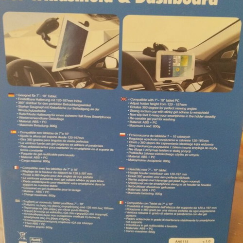 LogiLink Tablet Car Holder for Dashboard and Windshield