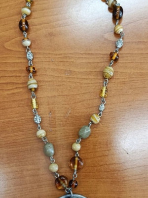Chinese pendant with amber like new, symbol of wealth