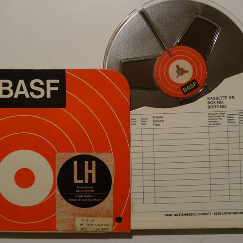Reel to reel tape Basf like new, low noise, 17.5 cm diameter