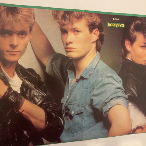 A-ha - Michael J Fox Poster insert from Katerina magazine In good condition Price 5 Euro