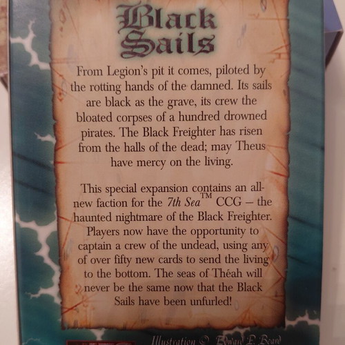 7th Sea CCG Black Sails Booster Set Box like new