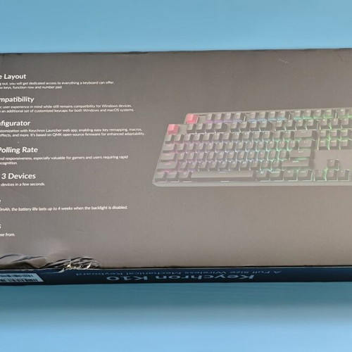 Keychron K10 Version 2 mechanical wireless keyboard new, full-size, RGB, Bluetooth