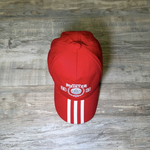 Adidas Bayern Munich baseball cap used, red with white stripes