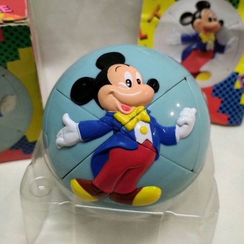 Vintage spherical Rubik's-type puzzle "Mickey's Challenge" like new, 90s