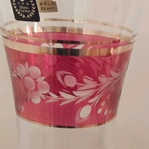 Vintage crystal vases 25 cm like new
