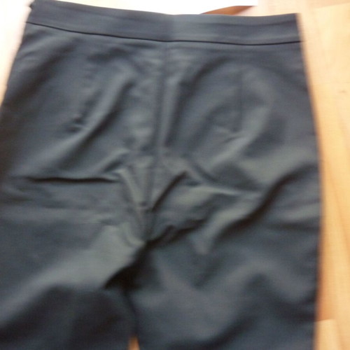 Zara women's pants Large new with lace on legs black